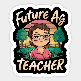 Future Ag Teacher Sticker